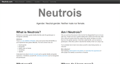 Desktop Screenshot of neutrois.com